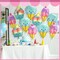 12pcs Large Ice Cream Balloons Foil Balloons(Pink, Purple, Blue, Yellow)